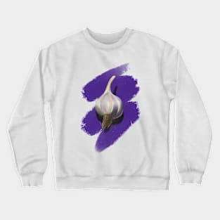 Garlic on purple Crewneck Sweatshirt